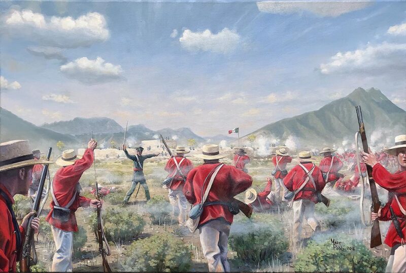 The Mississippi Rifles at the Battle of Monterrey by Marc Poole - Print